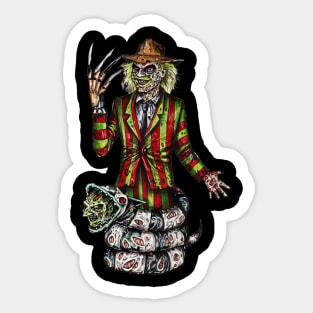 BeetleFred! Horror Mashup! Sticker